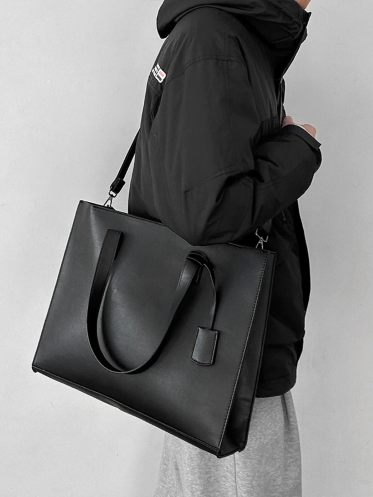 Other Stylish Black Tote Bag - Versatile and Modern Design Size ONE SIZE - 2 Thumbnail