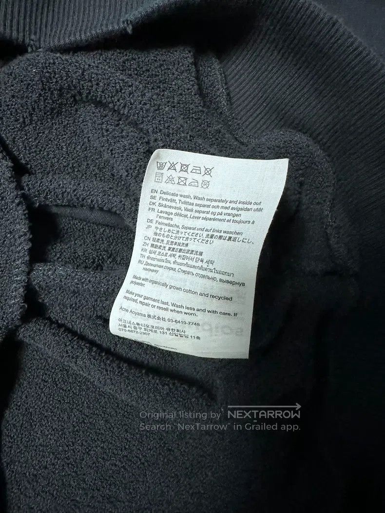 Acne Studios Acne Studios 1996 Dyed Fleece Distressed Hoodie Size XXS / US 00 / IT 34 - 6 Thumbnail
