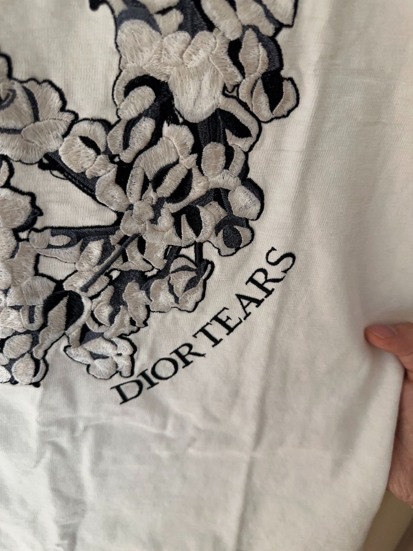Dior Dior Tears Peace Sign Ringer T-Shirt Size US M / EU 48-50 / 2 - 3 Thumbnail