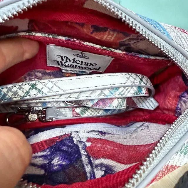 Vivienne Westwood vivienne westwood size os Plaid Crossbody Bag, Mesh Materia Size ONE SIZE - 8 Thumbnail