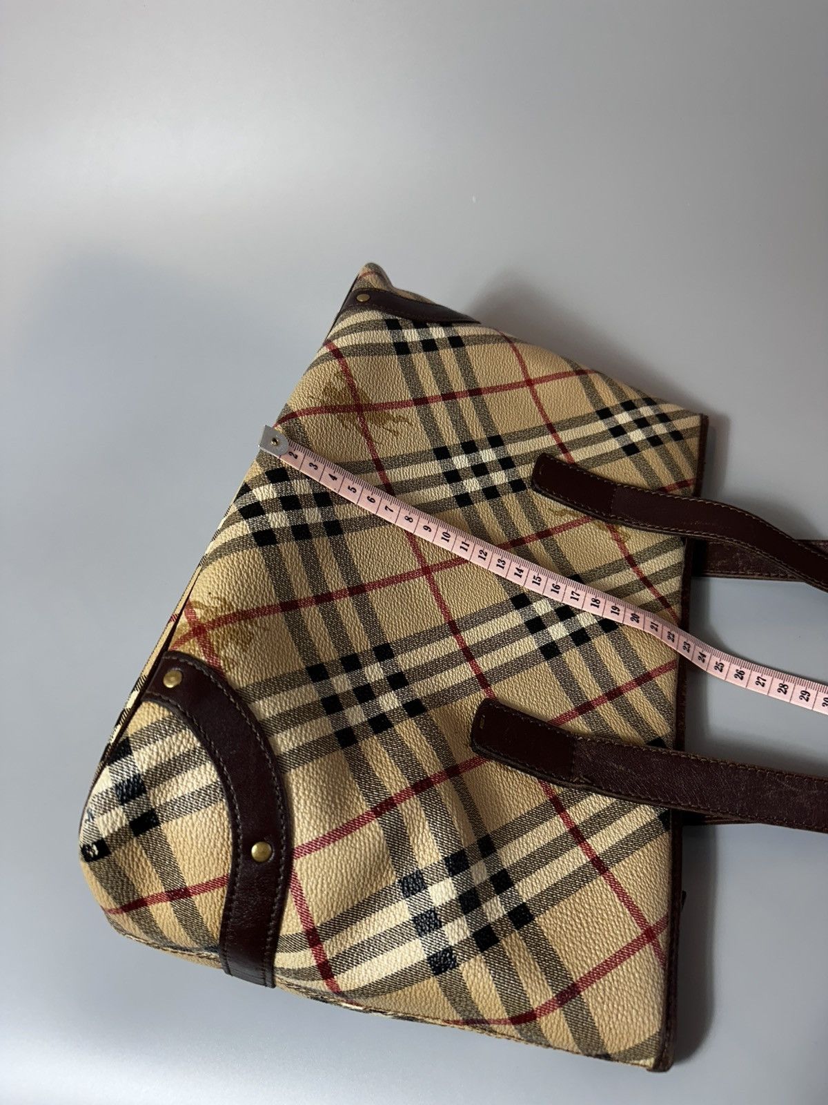 Burberry Borsa Burberry 'Haymarket Check' Tote Bag Size ONE SIZE - 12 Thumbnail