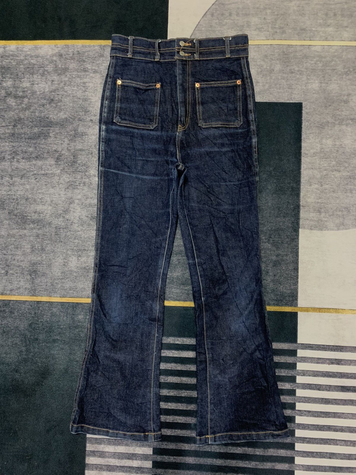 Hysteric Glamour ROSE BUD BOOT CUT DENIM PANTS Size US 27 - 1 Thumbnail