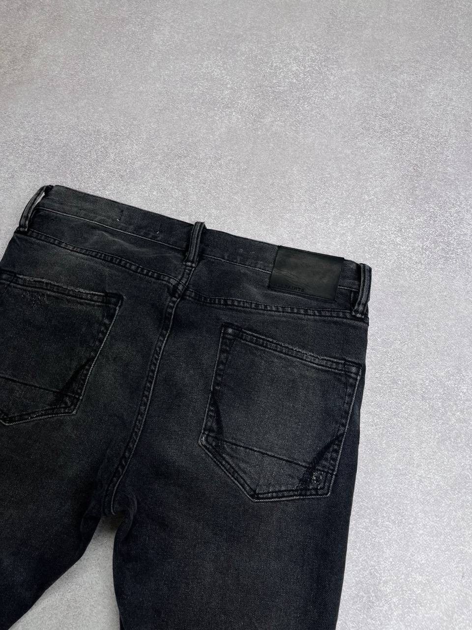 Allsaints × Vintage Vintage Allsaints Cigarette Archival Black Denim Pants Y2K Size US 30 / EU 46 - 8 Thumbnail