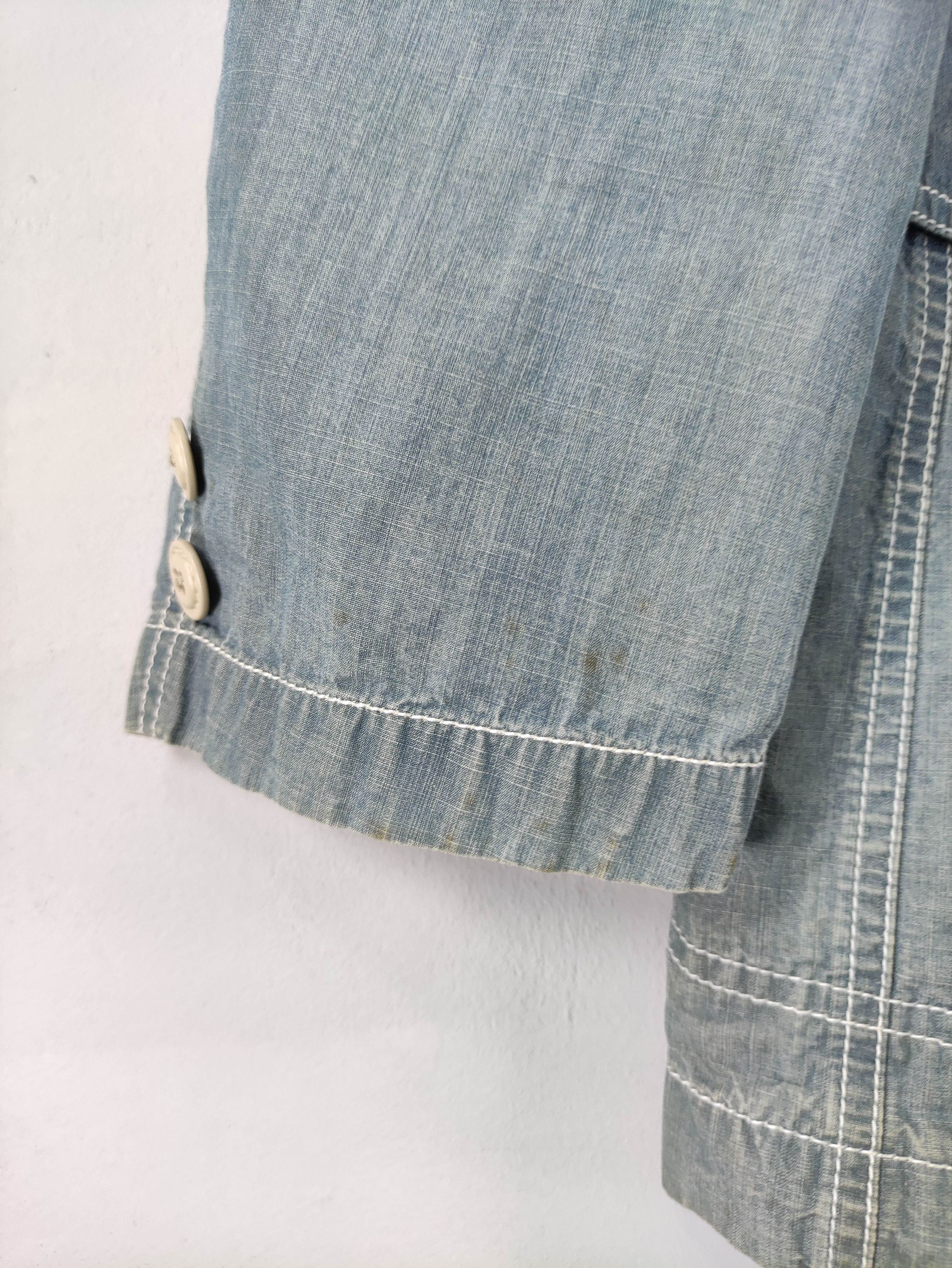 Japanese Brand Vintage Monterey&Carmei Denim Coat Jacket Size US XL / EU 56 / 4 - 4 Thumbnail