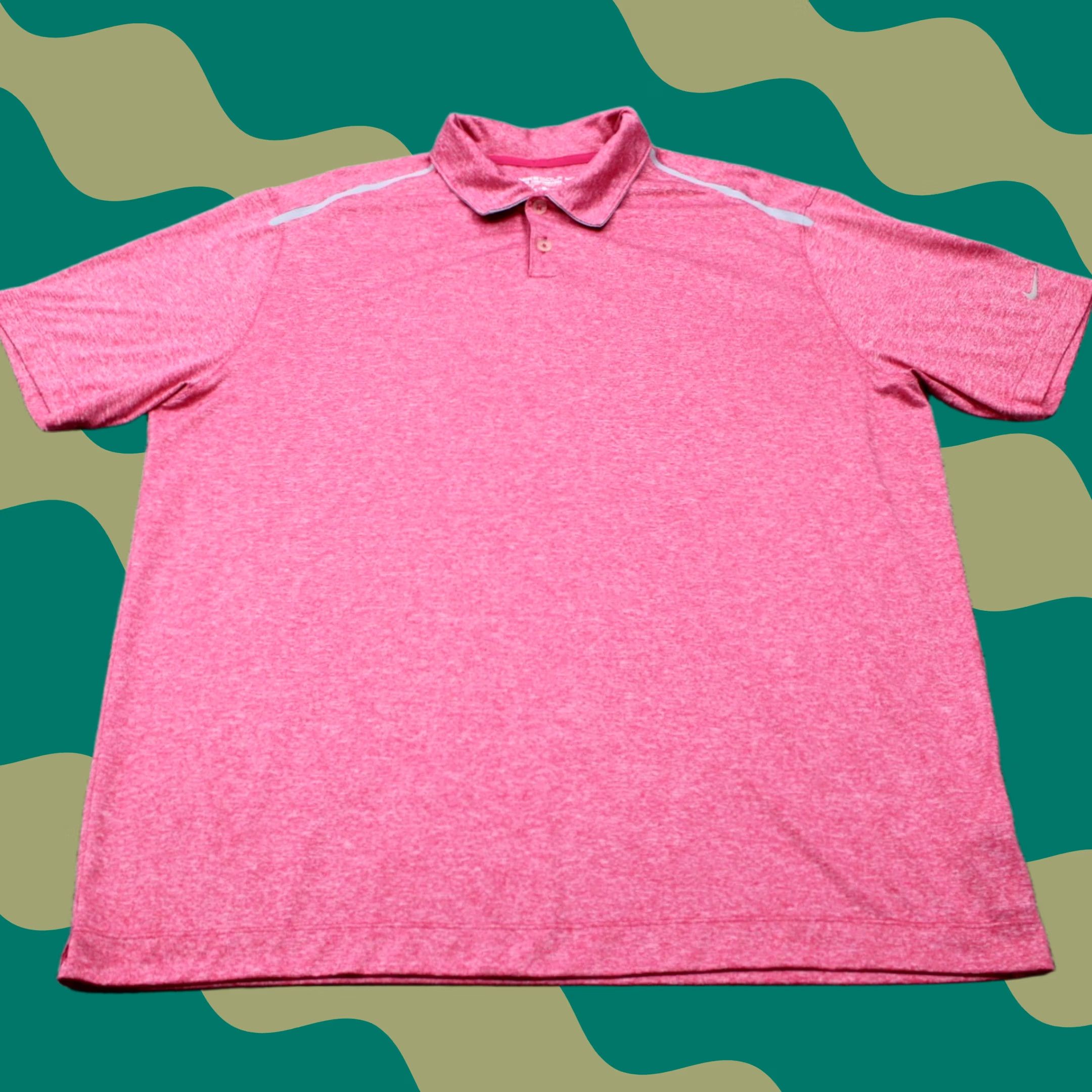 Nike Nike Tour Performance Polo Shirt Mens XL Pink Dri-Fit Golf Polyester Pullover Size US XL / EU 56 / 4 - 1 Thumbnail