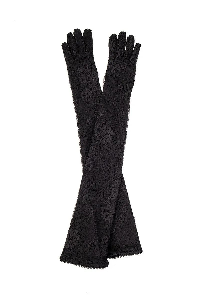 BALENCIAGA　手袋　ウール Balenciaga BALENCIAGA SS23 LONG SHINY FETISH GLOVES BLACK SZ