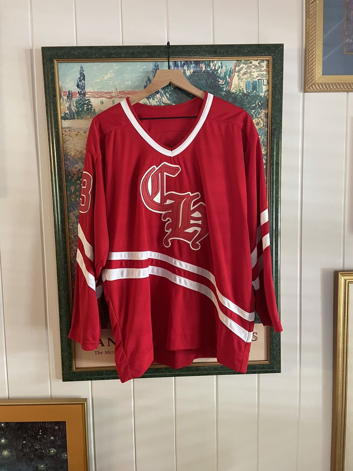 関税込 Chrome Hearts CH Matty Boy Chomper Jersey Chrome Hearts Matty Boy Chomper Patch Hockey Jersey – Justin