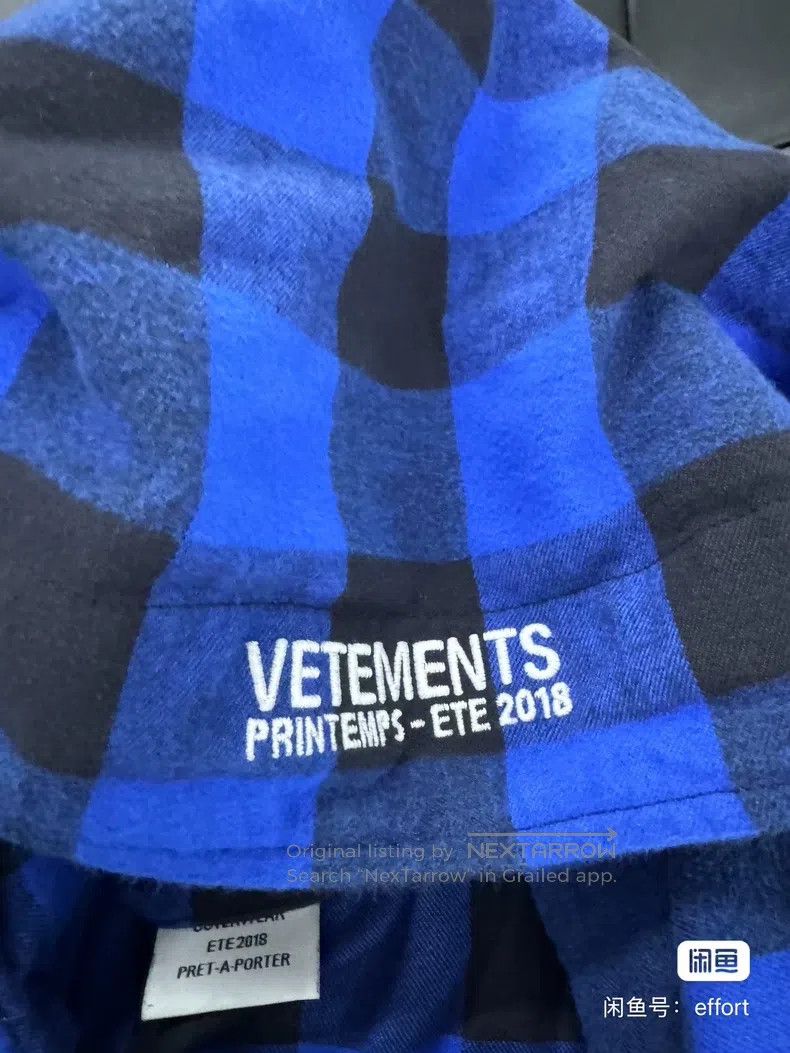 Vetements Vetements Blue Shirt Size US XS / EU 42 / 0 - 4 Thumbnail