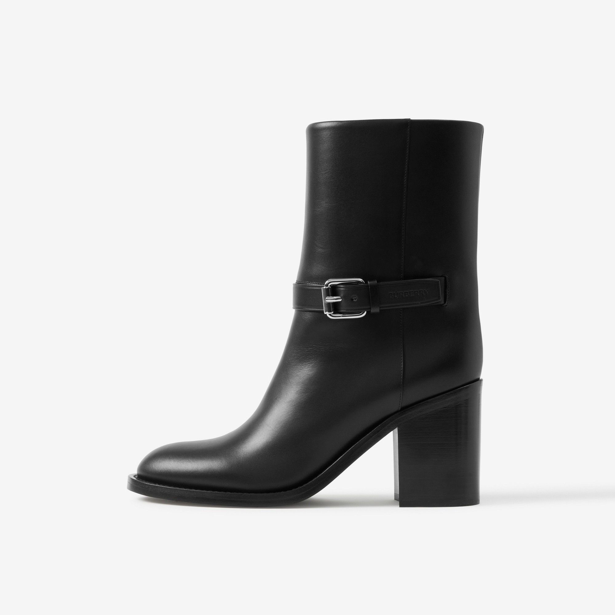 Burberry o1w1db10125 Leather Ankle Boots in Black Size US 9 / IT 39 - 5 Thumbnail