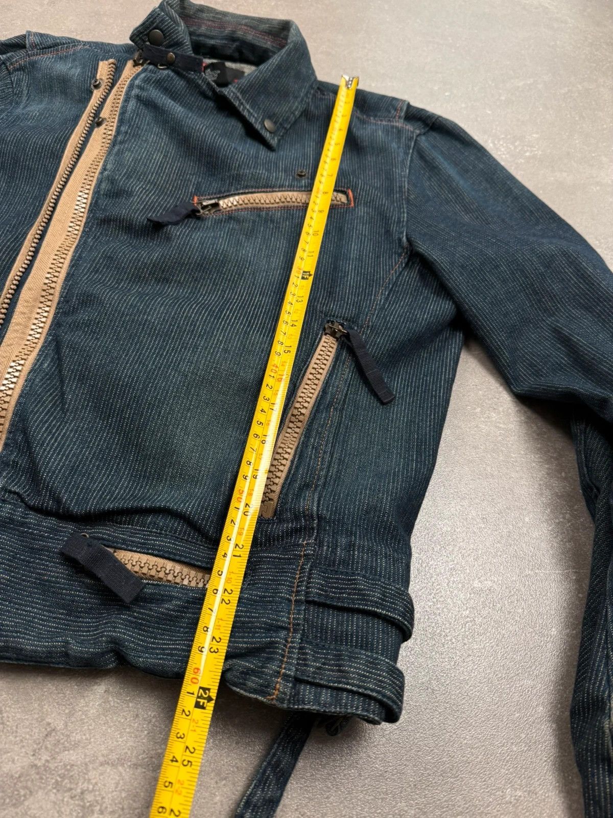 Diesel Diesel denim jacket biker archive 2000s y2k multi zip Size US L / EU 52-54 / 3 - 14 Thumbnail