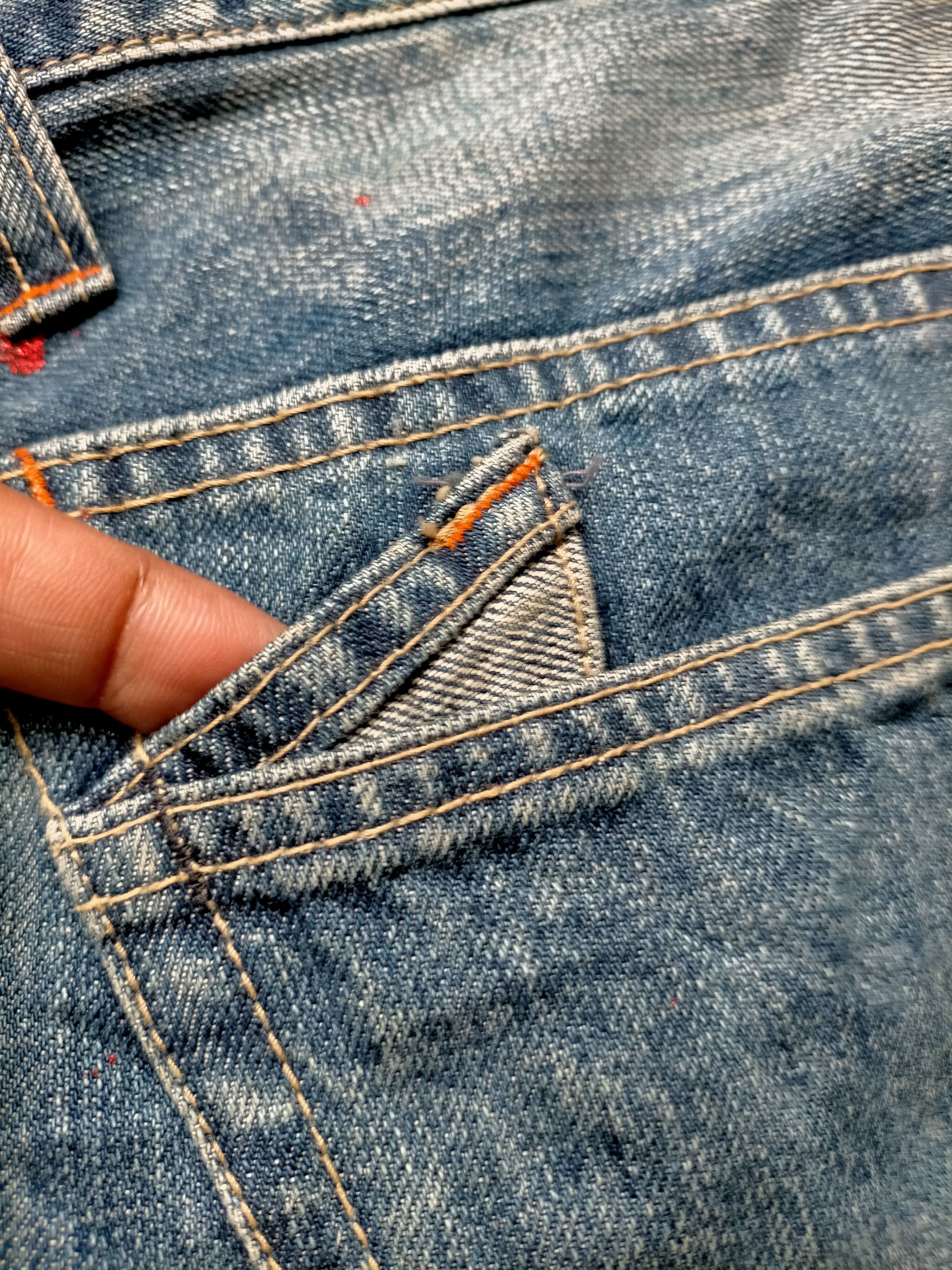 Hysteric Glamour × Japanese Brand Flare Jeans Root Three Acid Wash Painted Boot cut denim Size US 32 / EU 48 - 16 Thumbnail