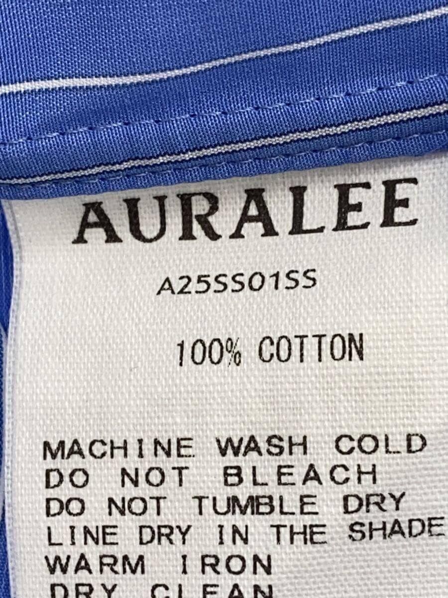 Auralee Blue Cotton Suvin High Count Cloth Stripe Size US XXL / EU 58 / 5 - 4 Thumbnail