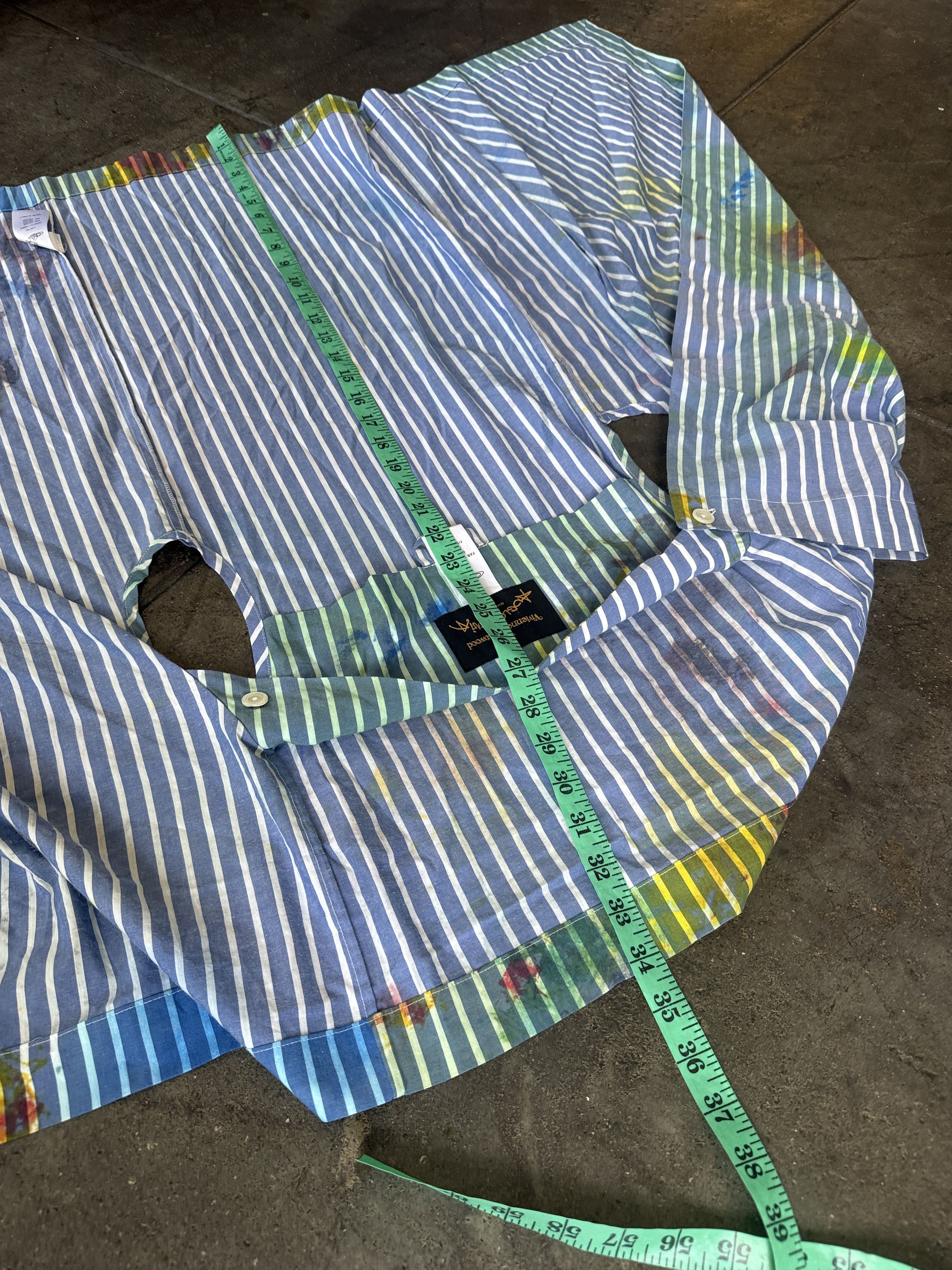 Vivienne Westwood RARE Anglomania 2016 SQUARE Painter Button Up Size S / US 4 / IT 40 - 7 Thumbnail
