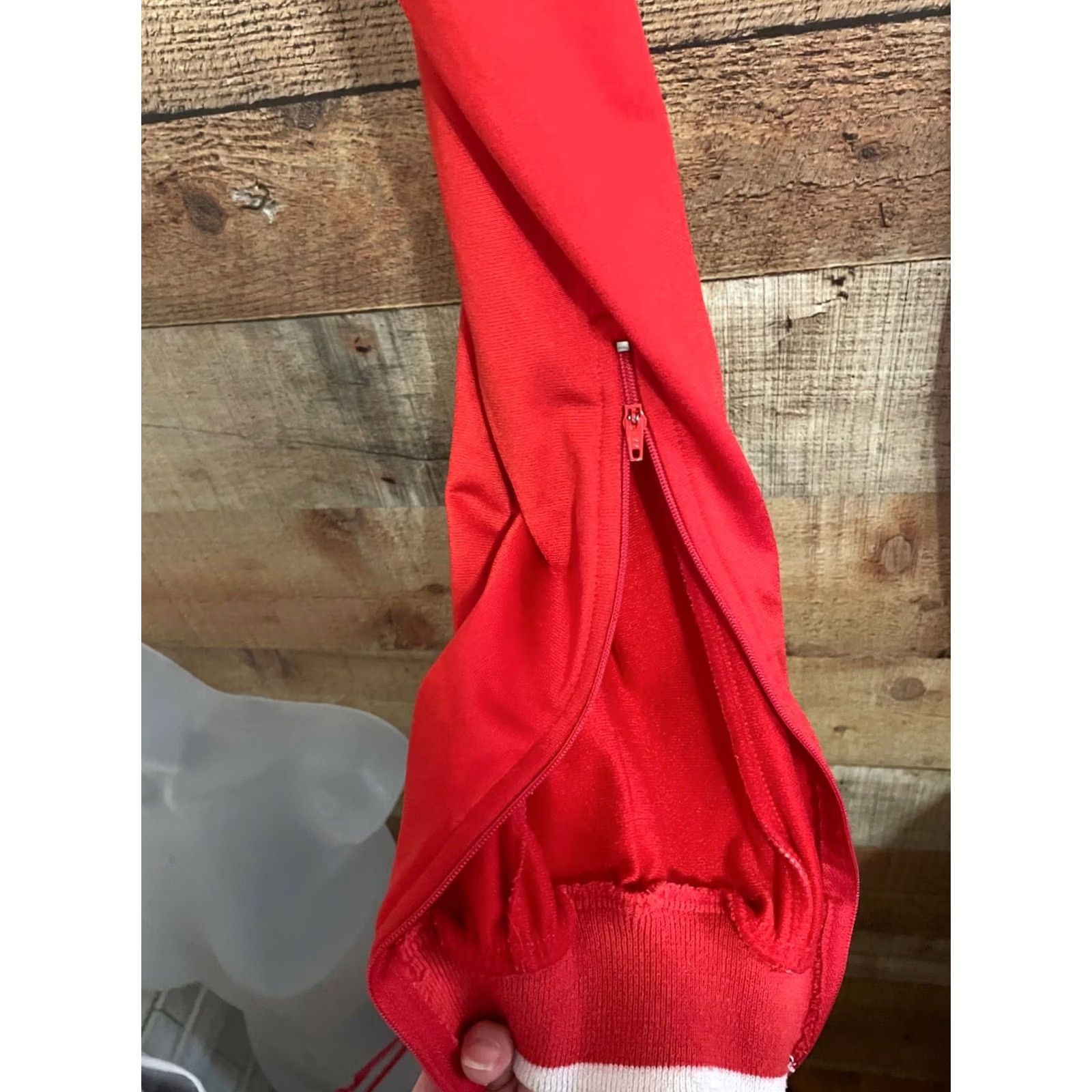 Nike VINTAGE Nike Men's Track Pants Gray Tag Red XS Ankle Zipper Activewear 80s 90s Running Size US 27 - 4 Thumbnail