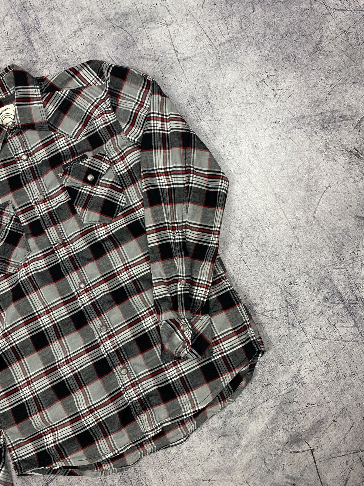 Diesel Vintage Diesel Designer Checkered Button Up Shirt Size US M / EU 48-50 / 2 - 3 Thumbnail