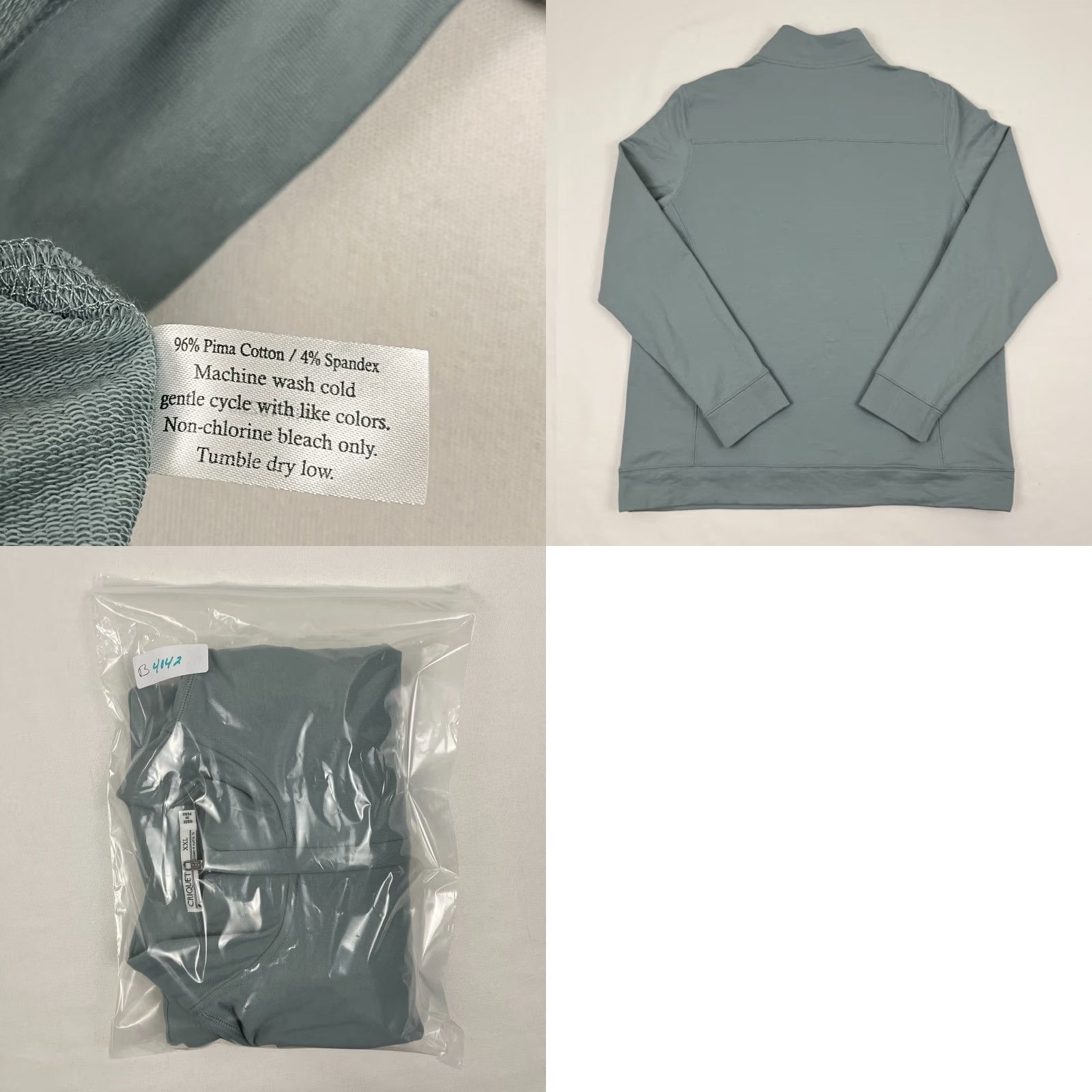 Vintage Criquet Weekender Pullover Mens 2XL Blue Gray Fleece 1/2 Zip Casual Sweater Golf Size US XXL / EU 58 / 5 - 8 Thumbnail