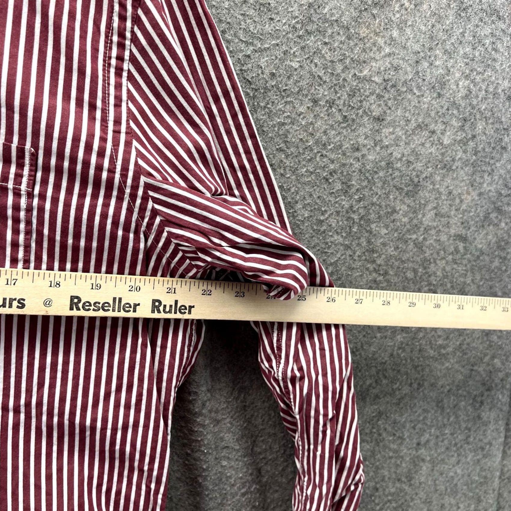 American Eagle Outfitters VINTAGE American Eagle Outfitters Shirt Men XL Red White Stripes Oxford Pocket Button-Down Collared Long Sleeve Size US XL / EU 56 / 4 - 4 Thumbnail