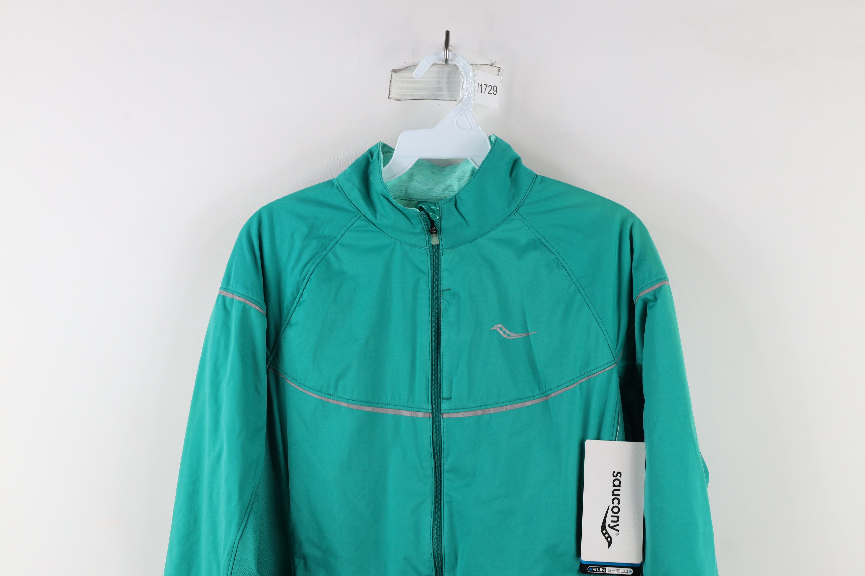 Saucony × Vintage New Saucony Out Run Shield Full Zip Running Nomad Jacket Size L / US 10 / IT 46 - 2 Thumbnail