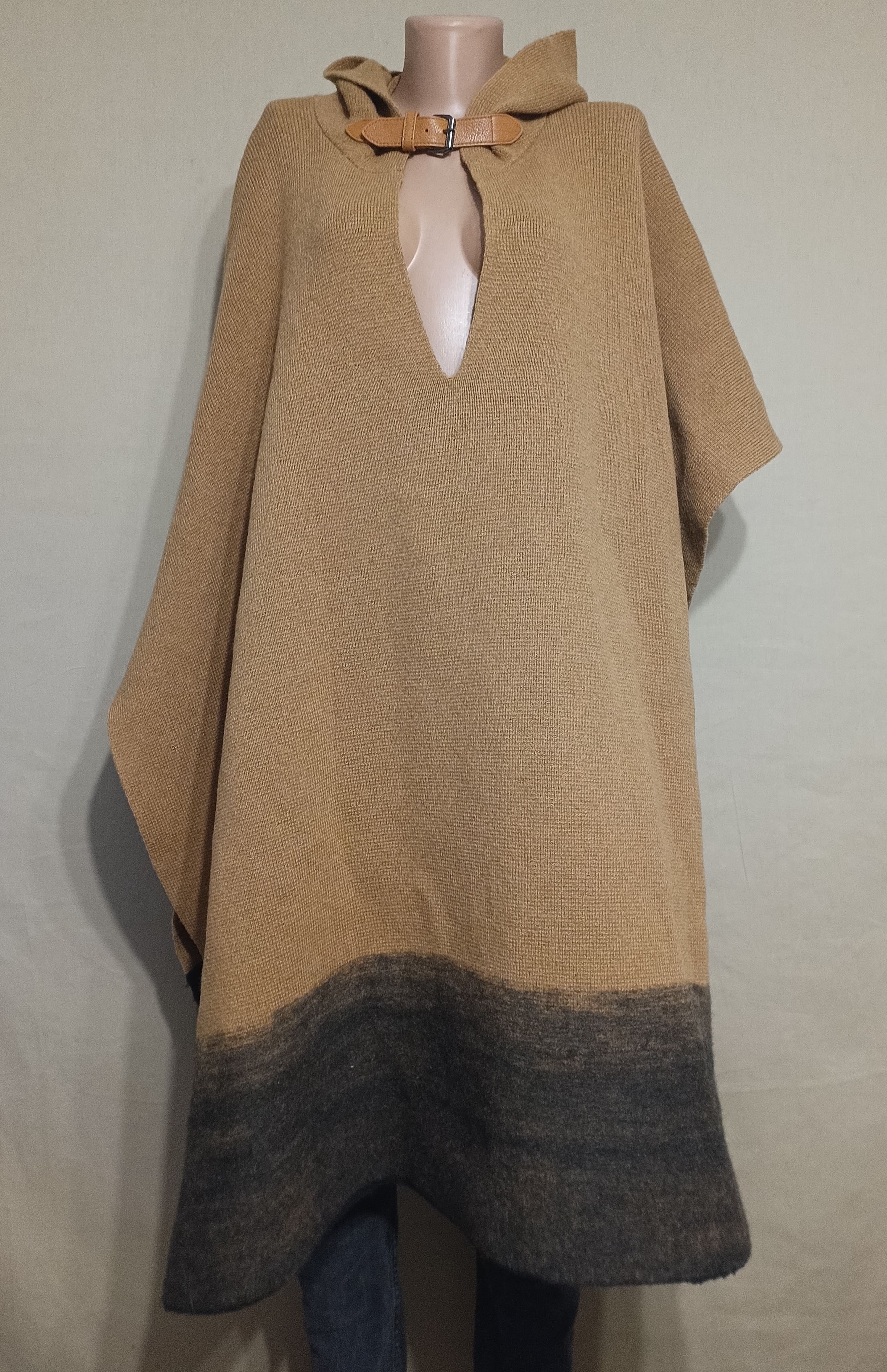 SOFIE D'HOORE Sofie D'hoore Mark Hooded Poncho Jacket Size ONE SIZE - 3 Thumbnail