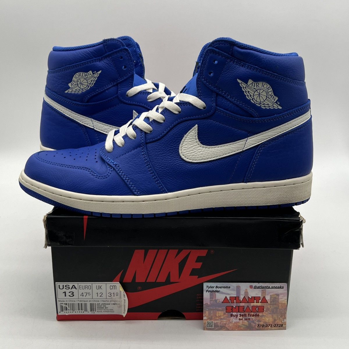zalando jordan 1 high hyper royal