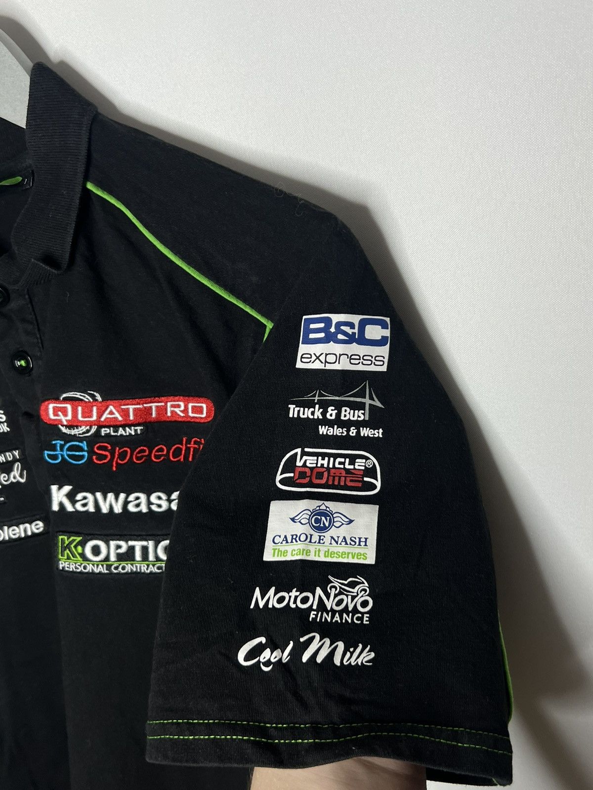 Formula 1 🏎️Vintage Kawasaki Quattro Racing Polo Shirt Tee Short Sleeve Size US L / EU 52-54 / 3 - 4 Thumbnail
