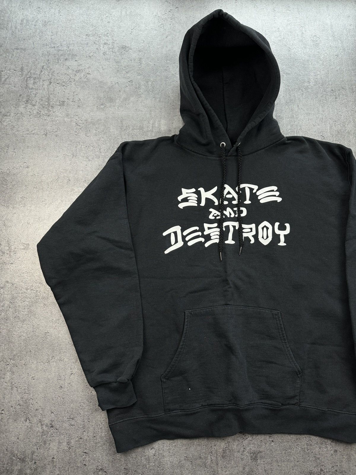 Thrasher × Vintage Thrasher Skate and Destroy rap boxy black hoodie vintage Size US M / EU 48-50 / 2 - 2 Thumbnail