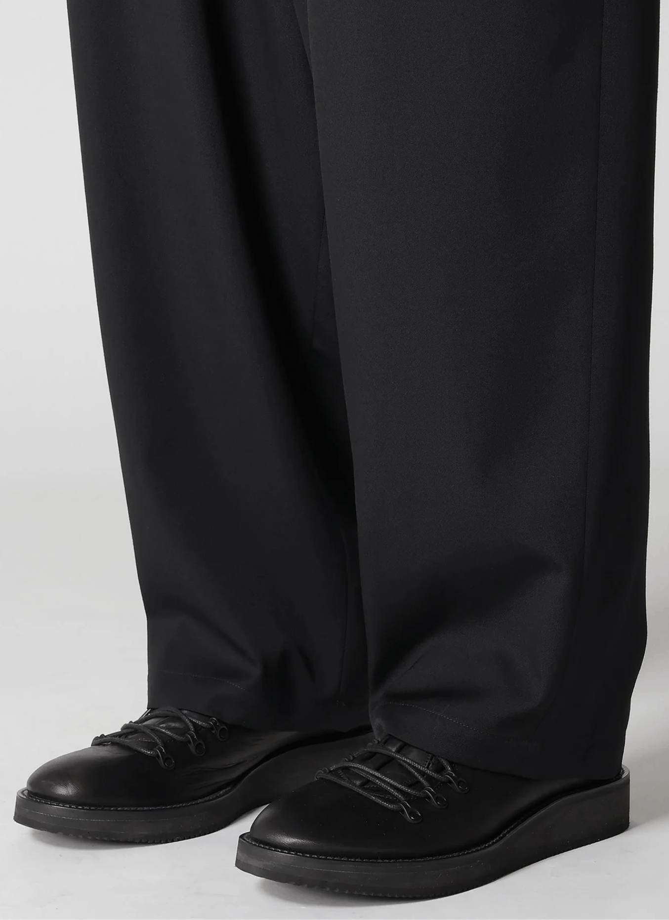 Yohji Yamamoto Yohji Yamamoto Pour Homme - WOOL GABARDINE SIDE TUCK PANTS Size US 32 / EU 48 - 11 Thumbnail