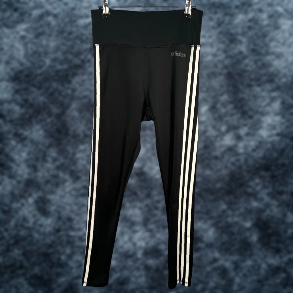 Adidas Adidas Womens Small Climalite Black Leggings High-Waist Stretch Activewear Leggings Size S Black Womens Adidas Originals Athletic Skinny Inseam 28 in Size 26" / US 2 / IT 38 - 1 Thumbnail