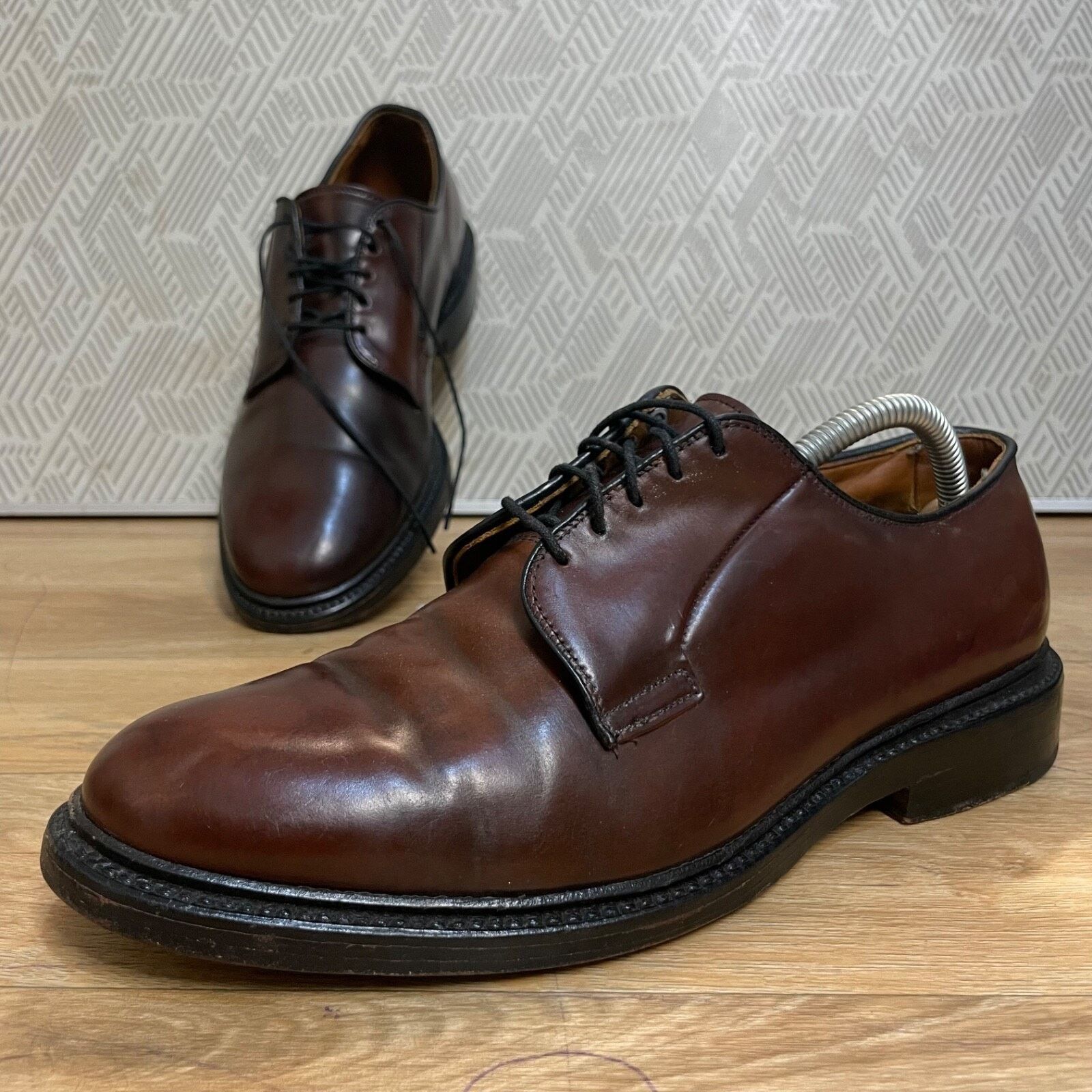 Allen Edmonds Allen Edmonds Park Avenue Oxfords Dress Shoes Brown Leather Size US 7 / EU 40 - 1 Thumbnail
