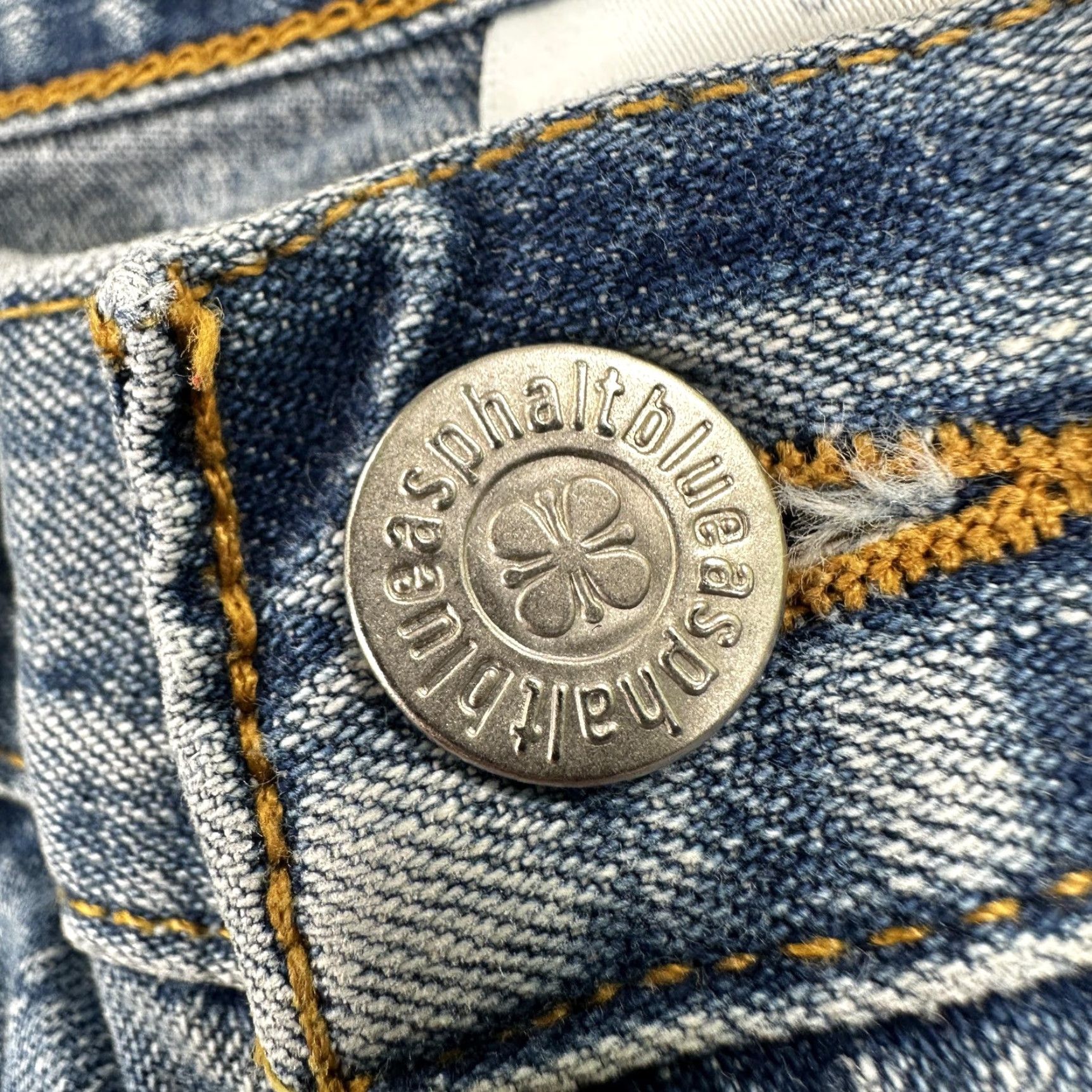 Denime Blue Asphalt Shorts Denim 5 Pocket Juniors Blue Distressed 5 Pocket Denim Hot Pants Casual Summer Womens/Mens Size 27" / US 4 / IT 40 - 3 Thumbnail
