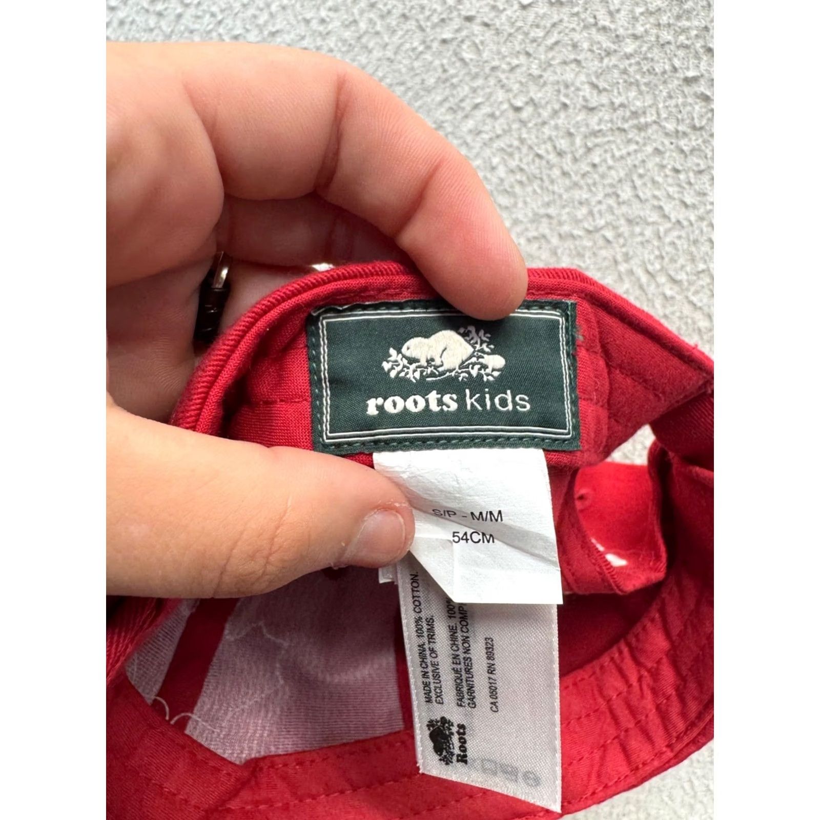 Roots Roots Red Baseball Cap With Maple Leaf Patch & Adjustable Strap - Mens Vintage Casual Size ONE SIZE - 7 Thumbnail