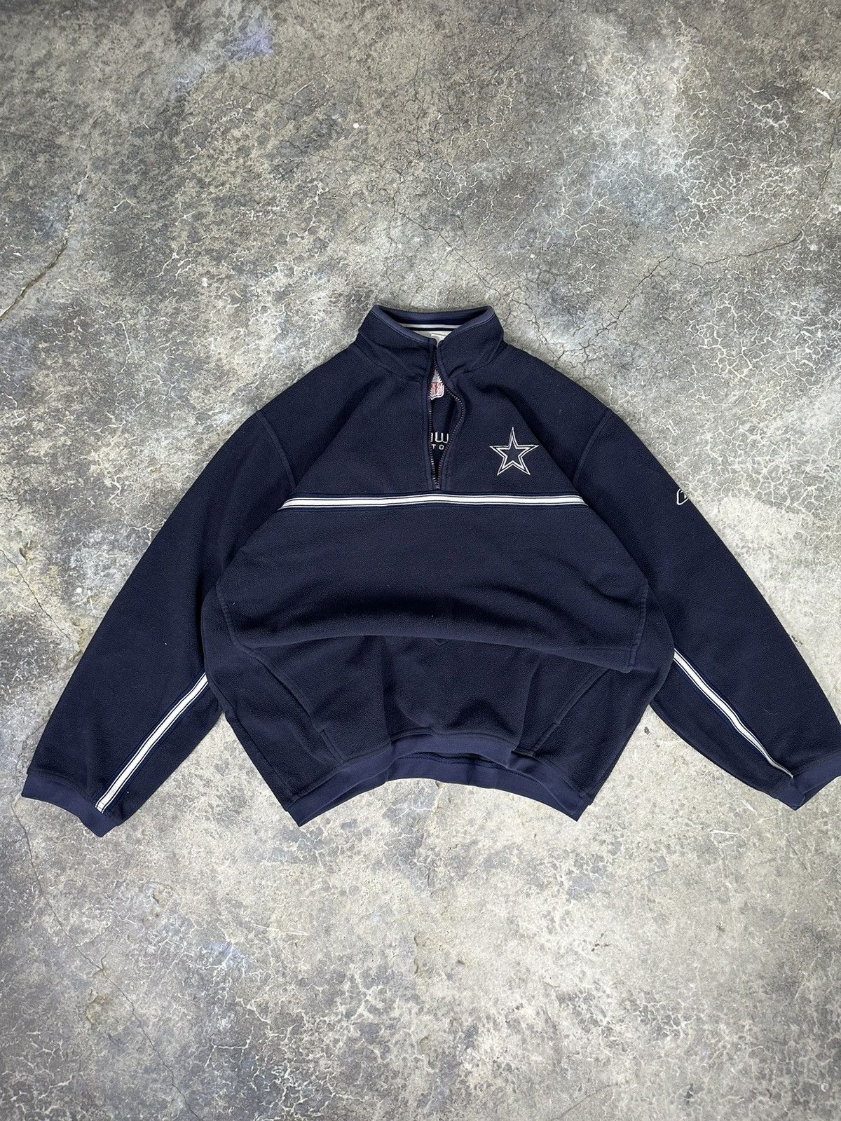 NFL × Vintage Vintage Dallas Cowboys Quarterzip Fleece Size US L / EU 52-54 / 3 - 1 Thumbnail