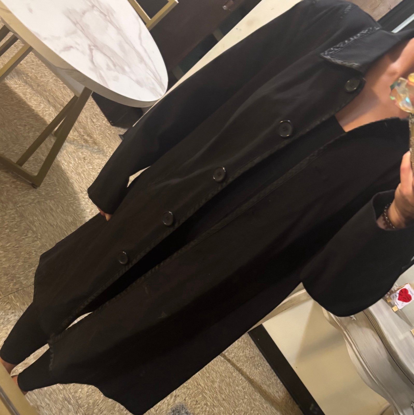 Other LONG TRENCH COAT - NUAGE - Black Size 3XL / US 20-22 - 4 Thumbnail