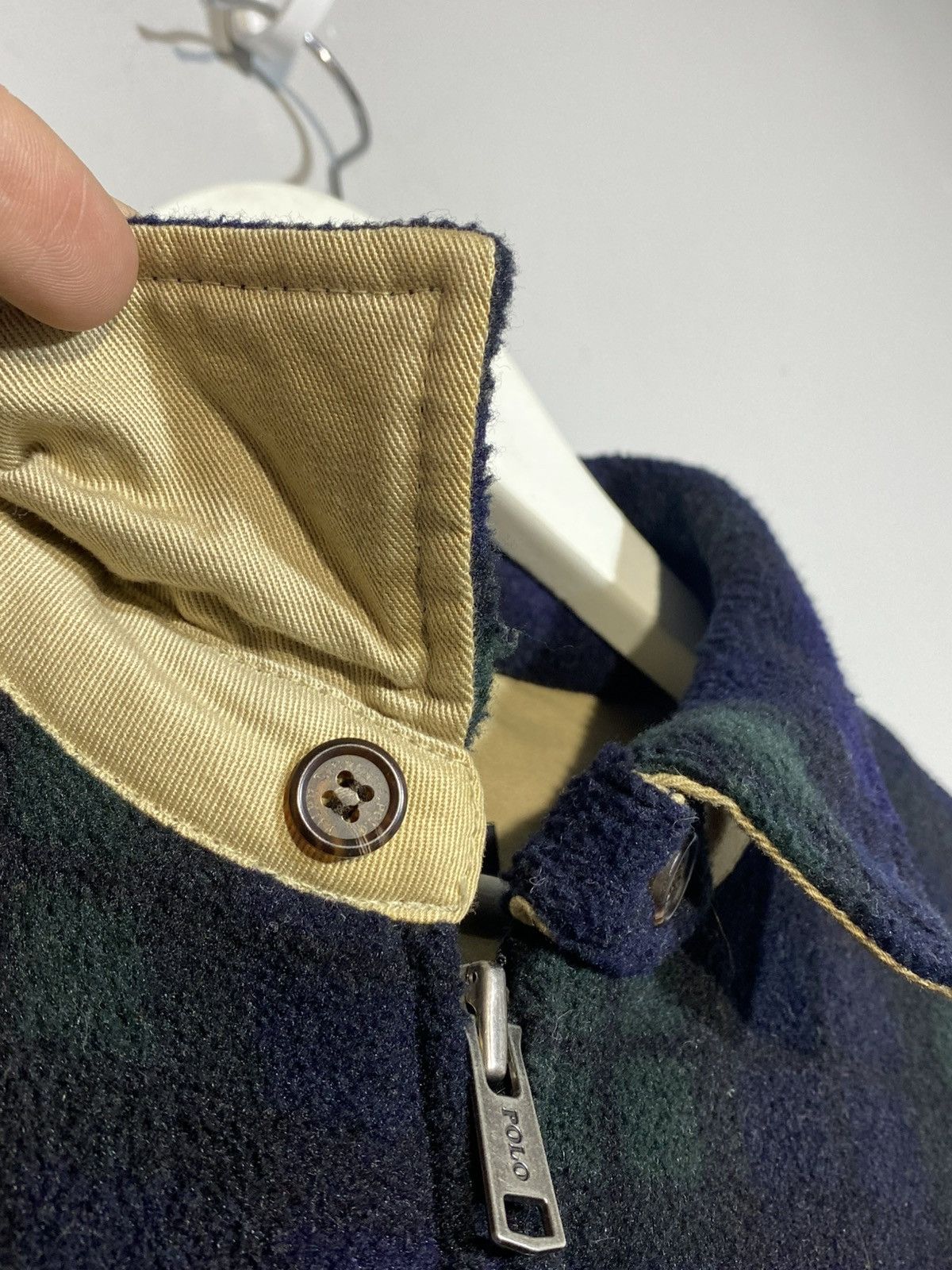 Polo Ralph Lauren Vintage Polo Ralph Lauren Tartan Check Fleece Jacket Rare Size US L / EU 52-54 / 3 - 13 Thumbnail