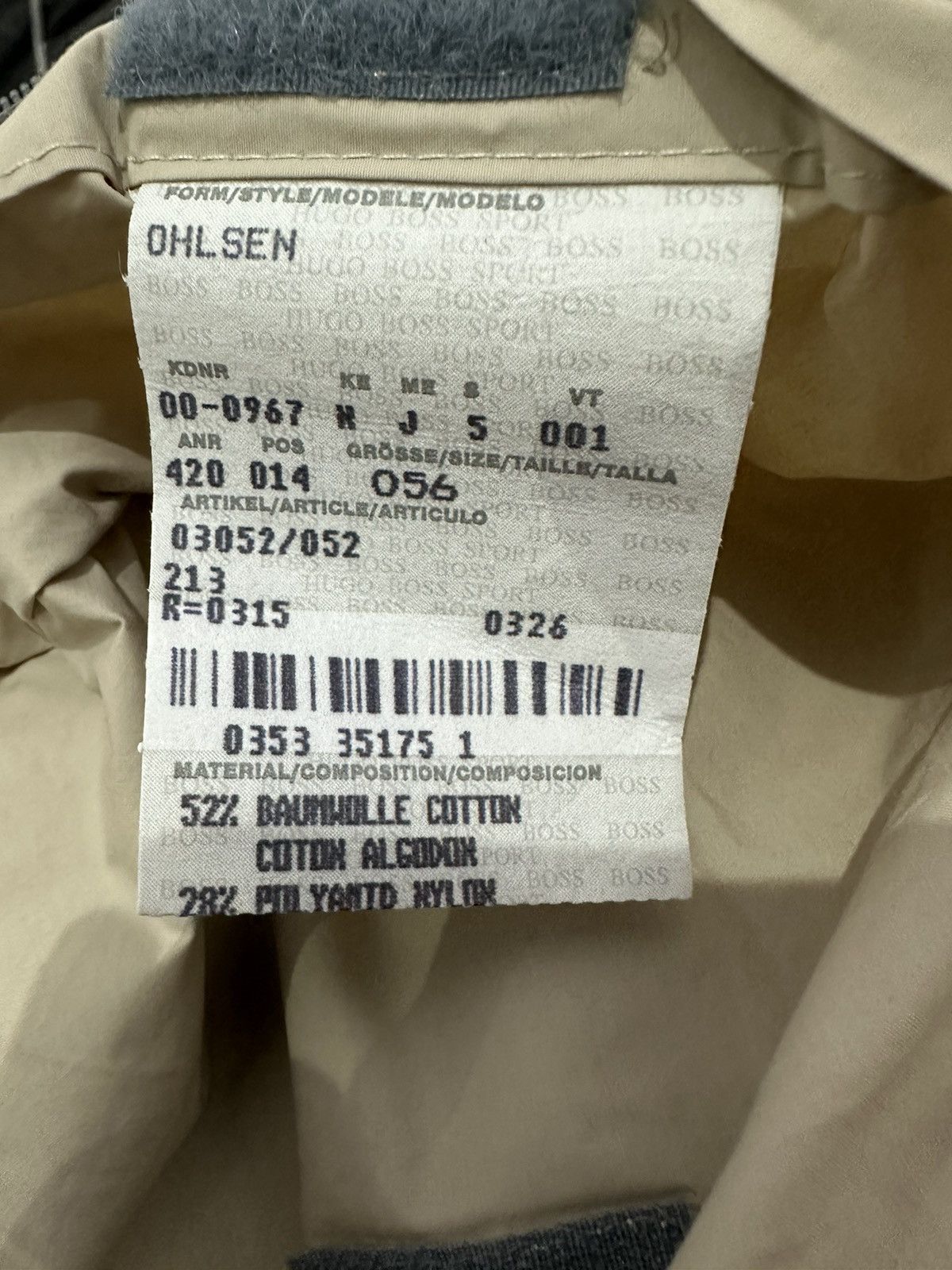 Hugo Boss Hugo Boss Orange Light Jacket Size US L / EU 52-54 / 3 - 10 Thumbnail