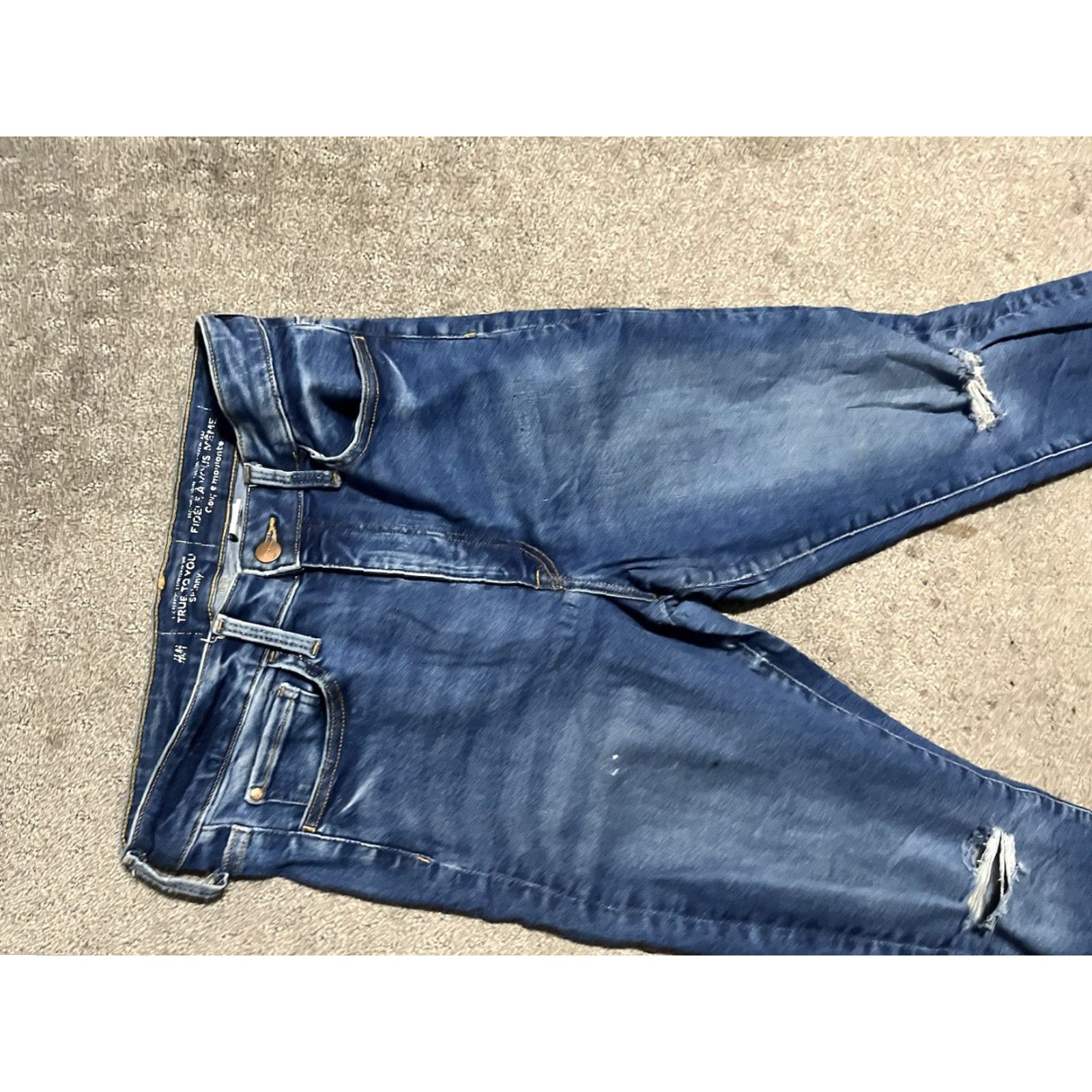 H&M H&M Skinny Jeans Denim Medium Wash Size M Women Stretch Zipper Jeans Size 32" / US 10 / IT 46 - 4 Thumbnail