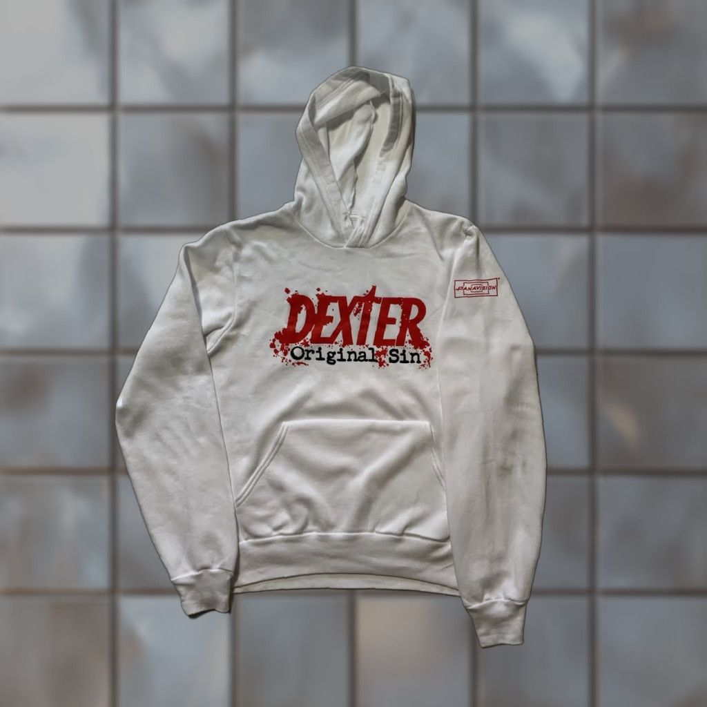 Vintage Dexter Hoodie Sz. S White Promo TV Series Panavision Crime Drama Mystery Unisex Adults Size US S / EU 44-46 / 1 - 1 Thumbnail