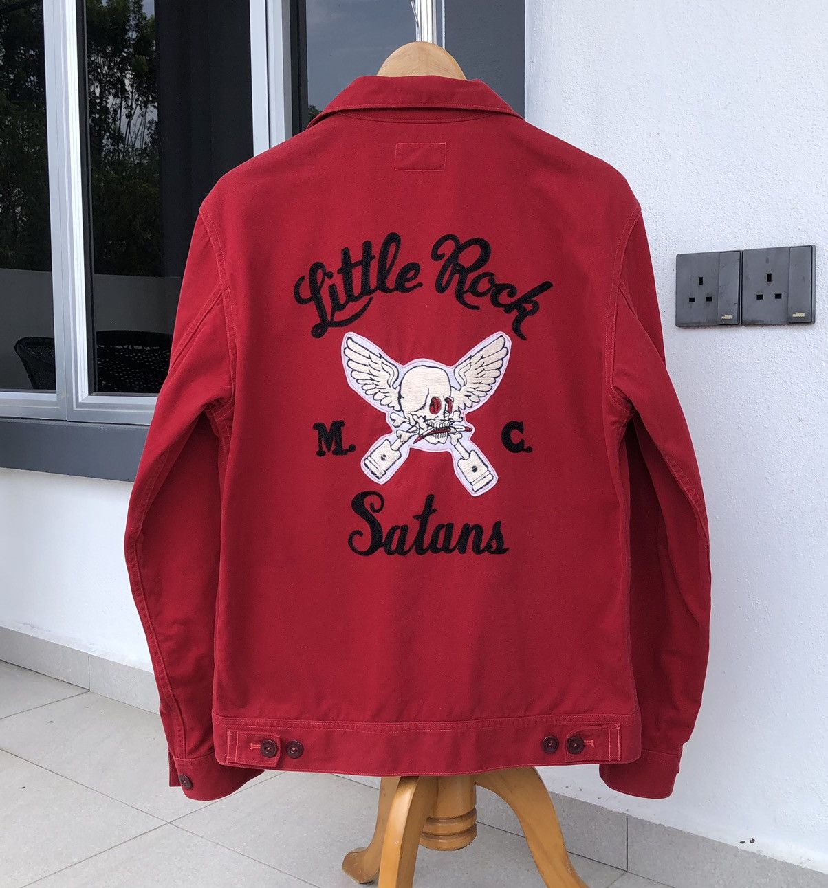 VTG Whitesville Skull Head Trucker Jacket By Toyo Enterprise