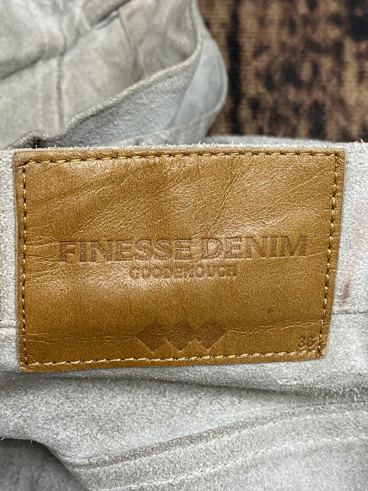 Good Enough Vintage Good Enough Finesse Denime Genuine Cow Skin Size US 32 / EU 48 - 18 Thumbnail