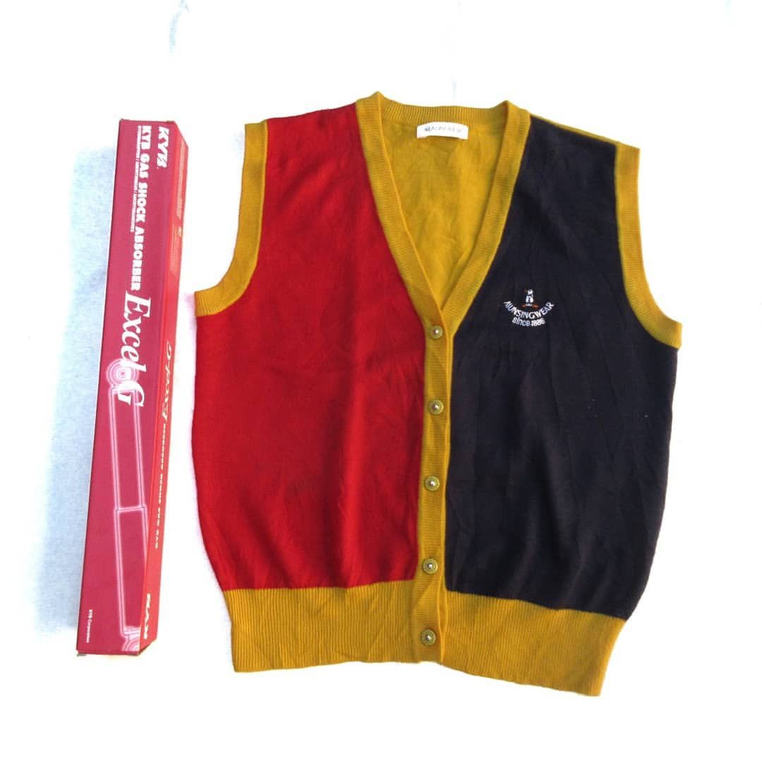 Vintage Grand Munsingwear vest Two Tone Medium Colourblock oversize Size US M / EU 48-50 / 2 - 1 Thumbnail