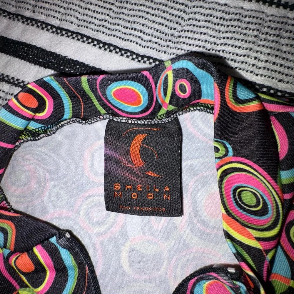Other Sheila Moon Cycling Jersey‎ Mod Geometric Print Made in USA Size S / US 4 / IT 40 - 3 Thumbnail