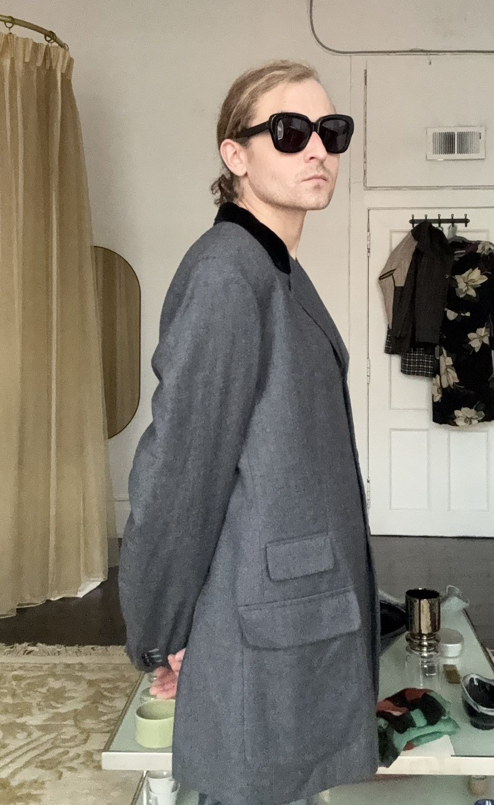 Katharine Hamnett London Katharine Hamnett Vintage Velvet Collar Sport Coat Size US M / EU 48-50 / 2 - 12 Thumbnail