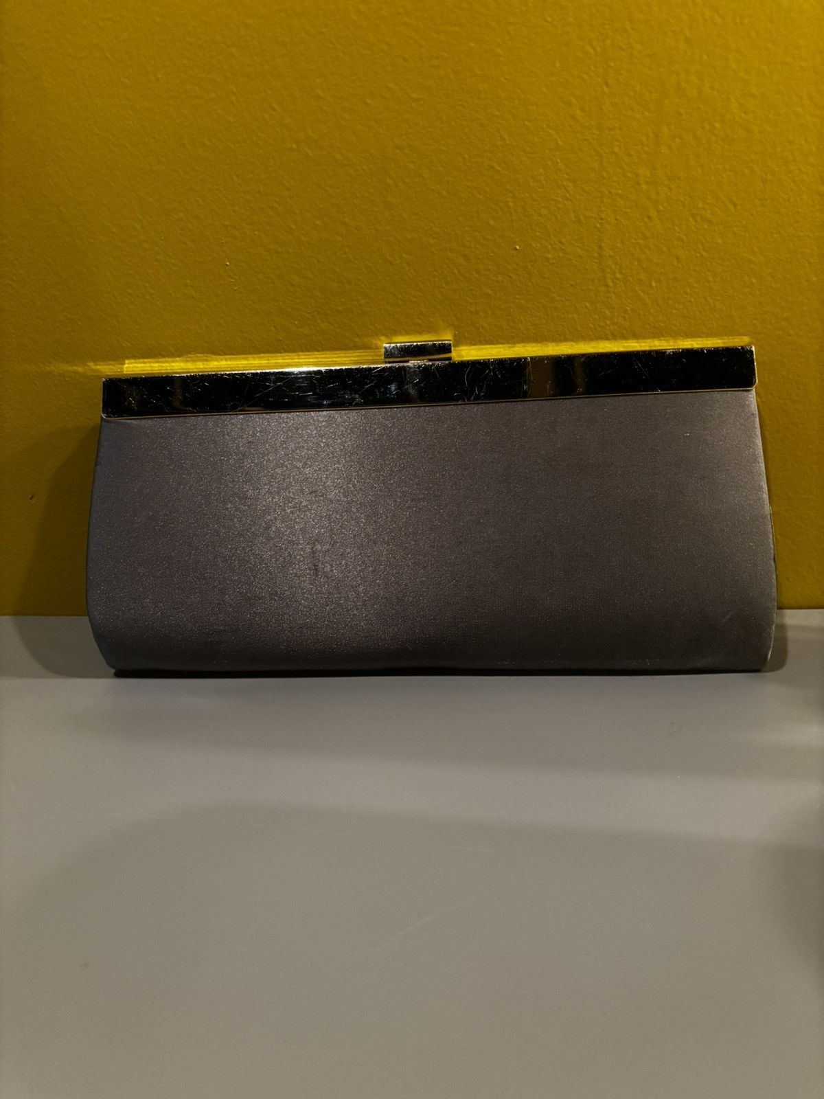 Other Gray, silver clutch0526 Size ONE SIZE - 4 Thumbnail