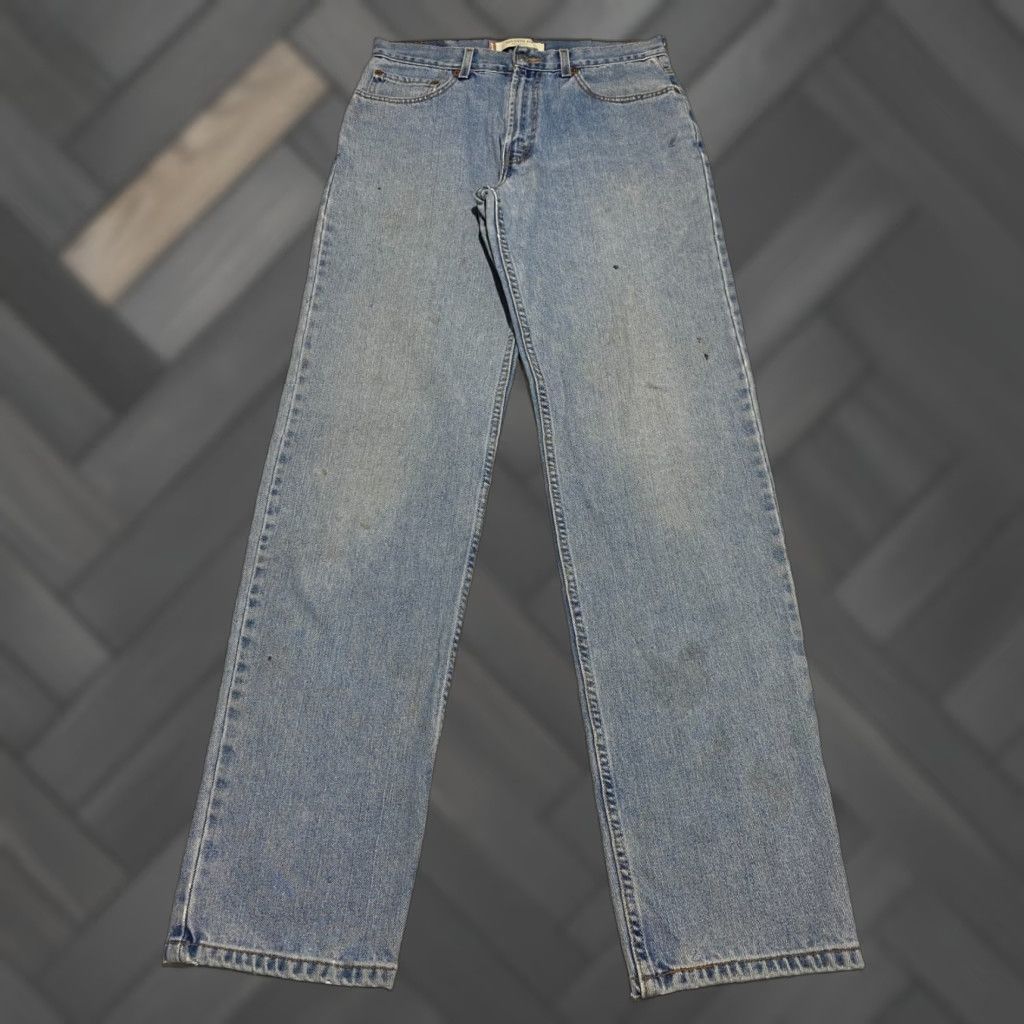 Levi's VINTAGE Levi's 550 Jeans Mens Straight Denim Blue 33x36 Relaxed Fit 5-Pocket Machine Washable Size US 33 - 1 Thumbnail
