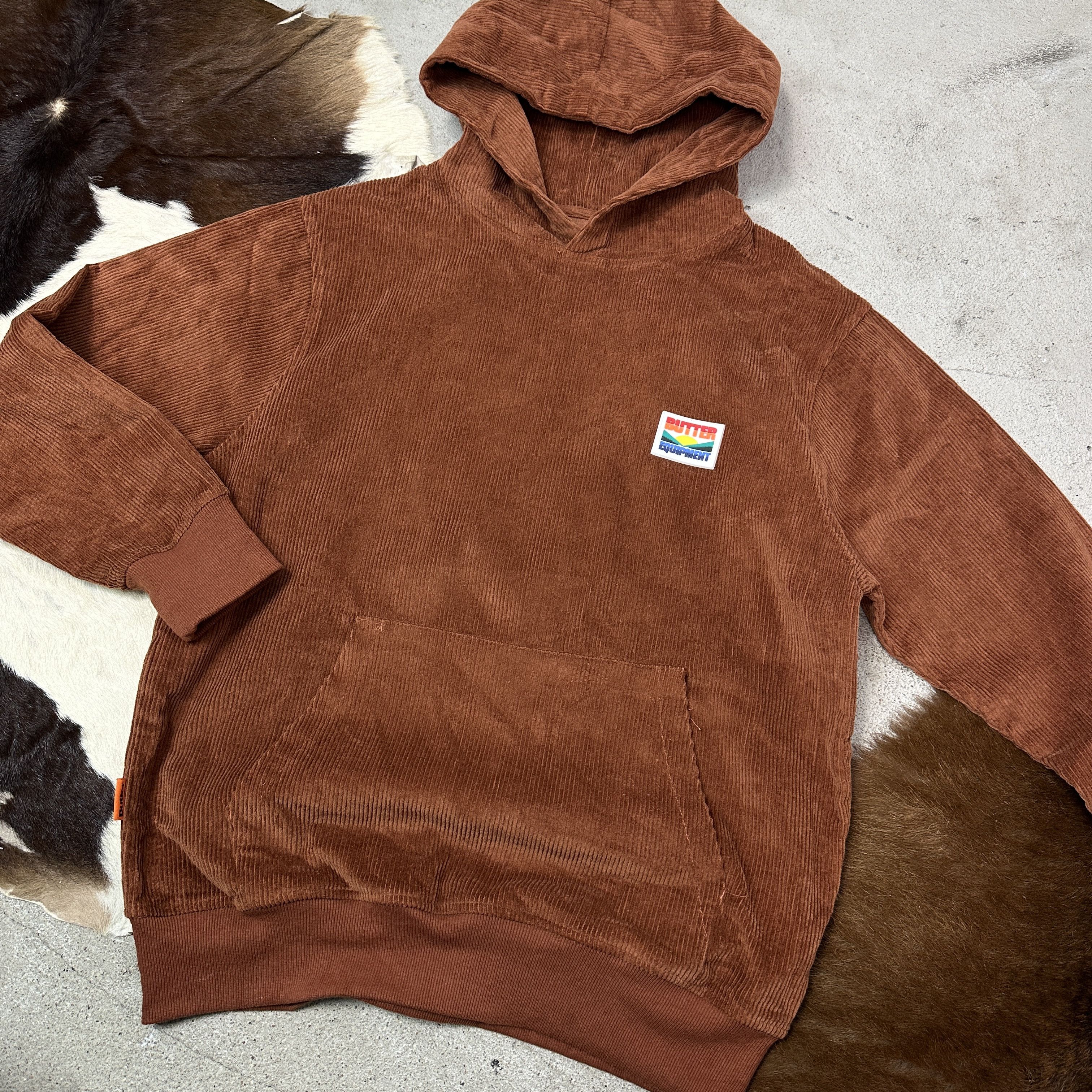 Vintage Vintage Streetwear Skater Sporty Butter Corduroy Hoodie Y2K Size US M / EU 48-50 / 2 - 6 Thumbnail