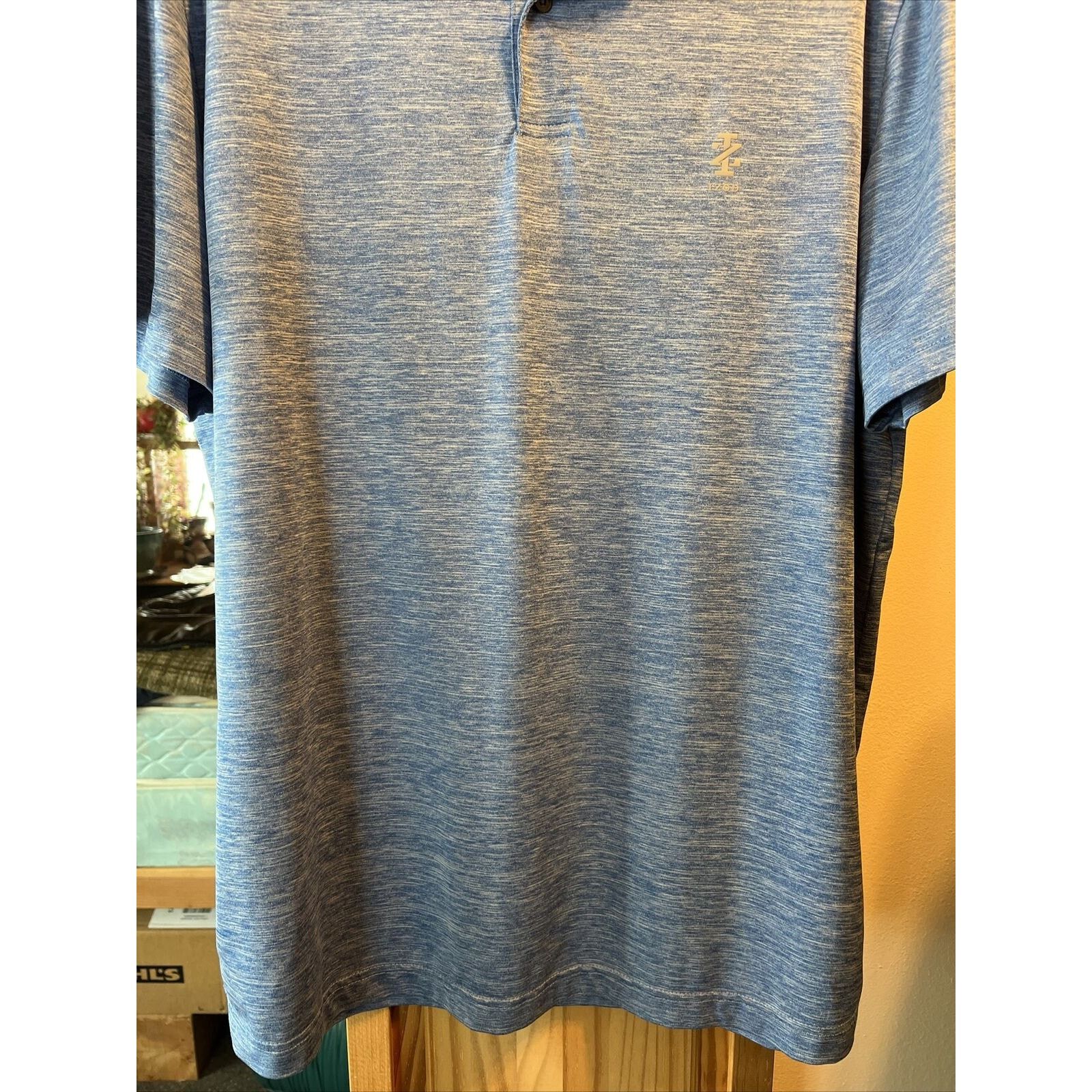 Izod IZOD GOLF Men’s Size L Blue SS Button Polyester Polo Shirt Size US L / EU 52-54 / 3 - 9 Thumbnail
