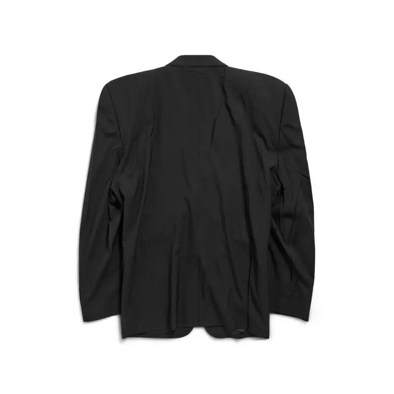 Balenciaga o1mt1gz0325 Cut Away Boxy Jacket in Black Size M / US 6-8 / IT 42-44 - 2 Thumbnail