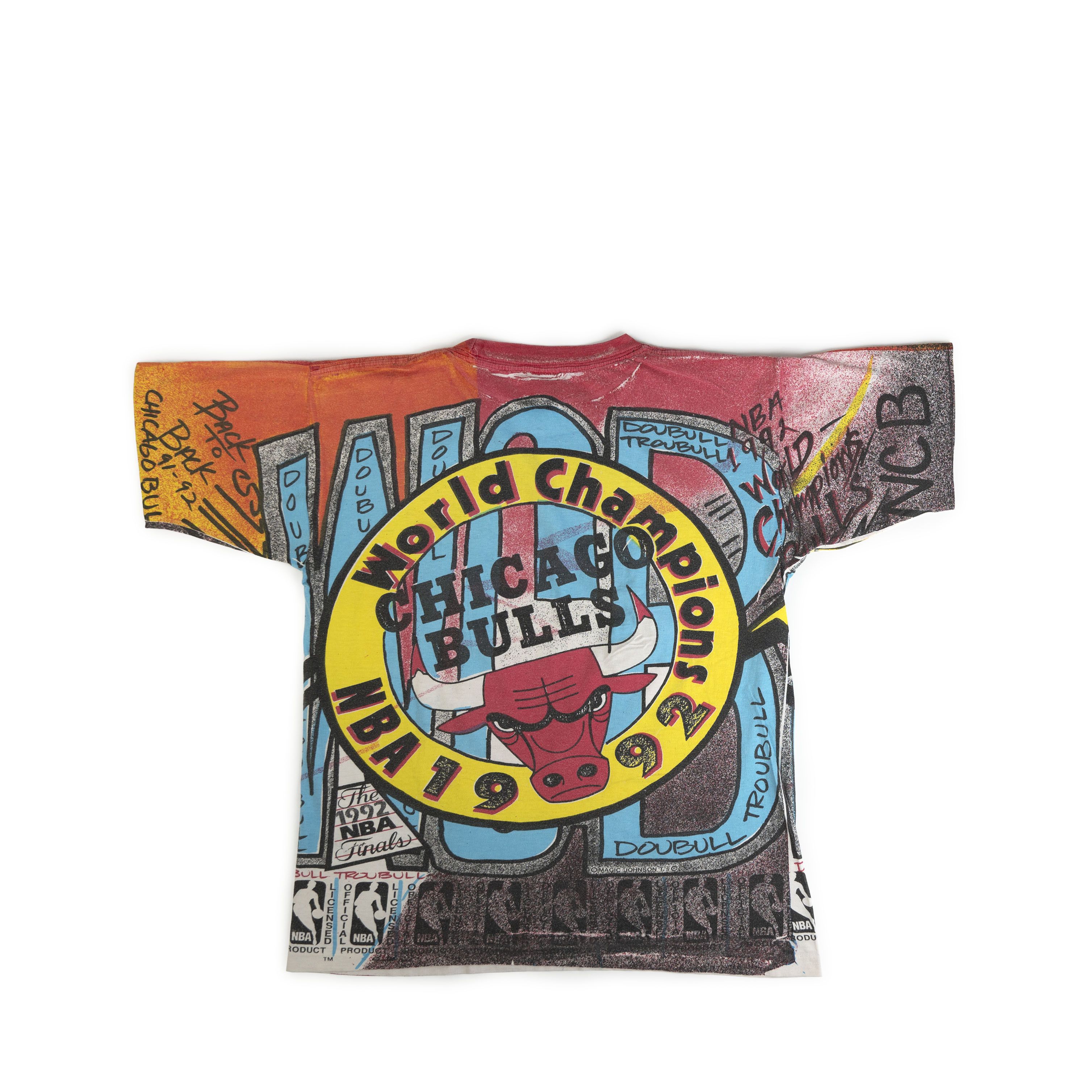 NBA × Vintage Vintage 1992 Chicago Bulls Championship AOP Tee Shirt Size US M / EU 48-50 / 2 - 2 Thumbnail
