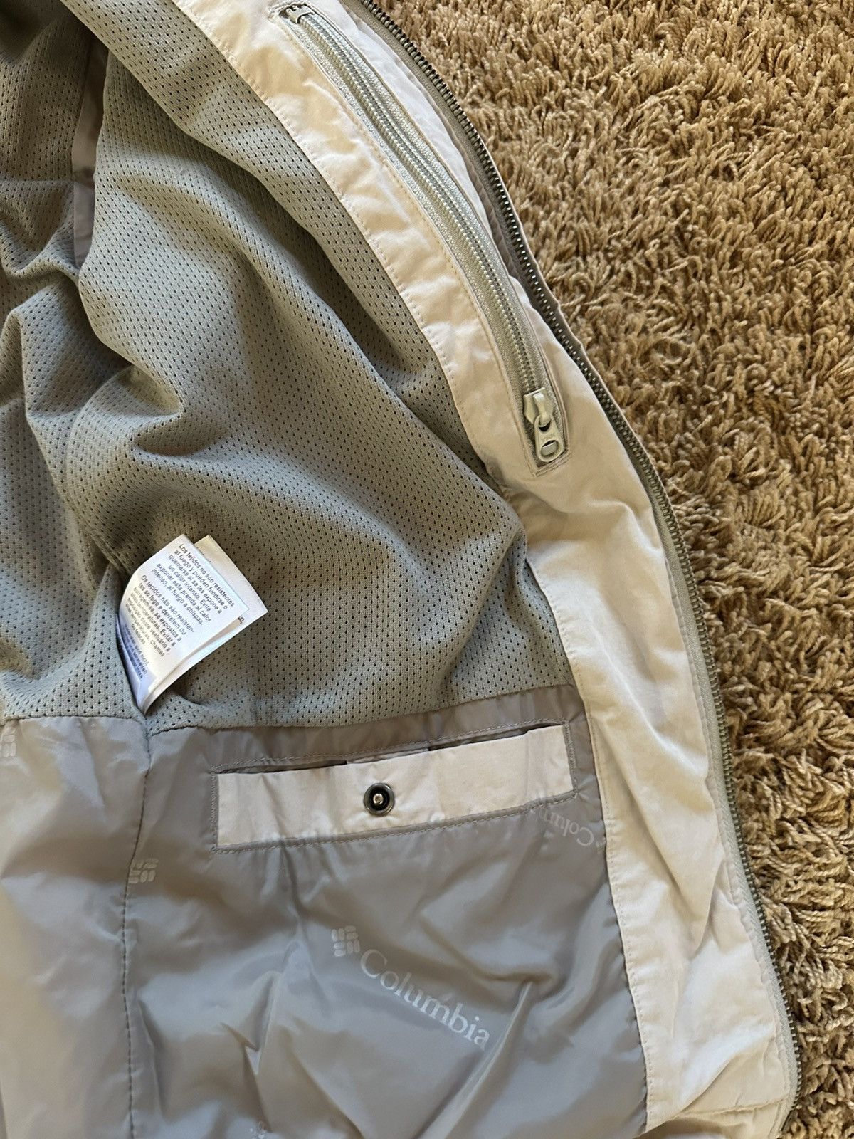 Columbia vintage 90s Workwear hiking mesh lined tan jacket mens S Size US S / EU 44-46 / 1 - 6 Thumbnail