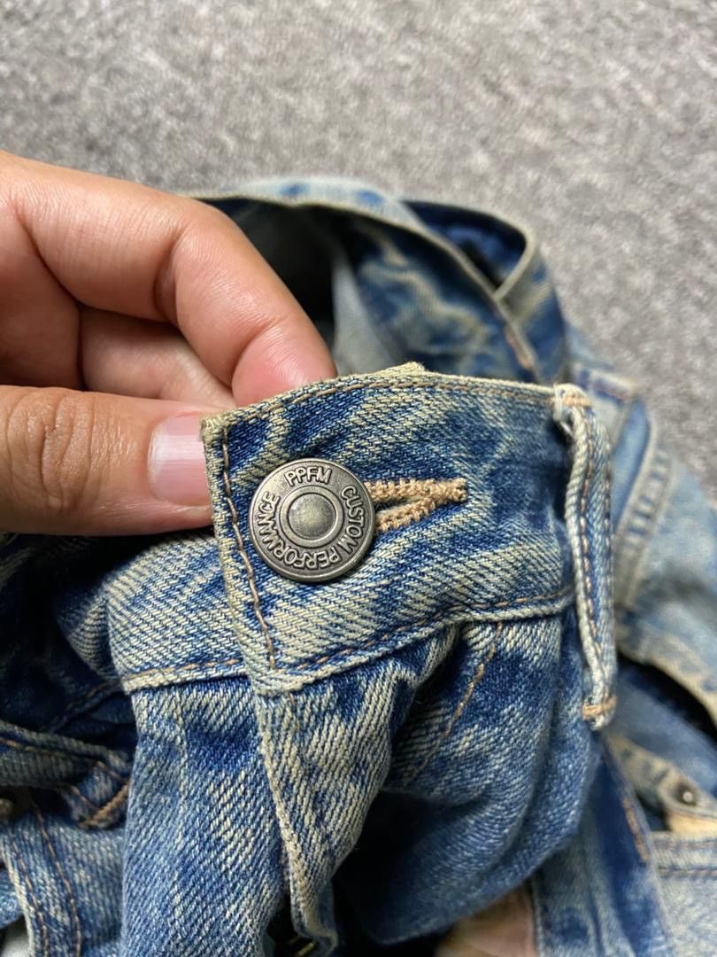 PPFM 🔥Vintage PPFM Double Waist Distressed Jeans🔥 (136) Size US 32 / EU 48 - 5 Thumbnail